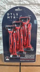 lot 216 image: DTLS MTRA Mens 6-Pack Triple Blade Disposable Razors