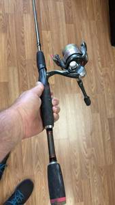 lot 250 image: Quantum Snapshot Line Counter Fishing Rod and Reel Combo
