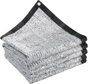 lot 20509 image: 10 x 14 70% Reflective Aluminet Shade Cloth with UV Protection, Grommets