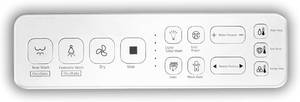 lot 20537 image: WLJBIDET Bidet Remote for WLJBIDET Toilet Seat, O70S7O80KU90O50M, White