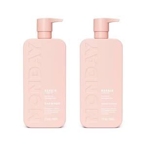 lot 20569 image: MONDAY HAIRCARE Repair Shampoo & Cond. Set, 798 ml, Dry to Damaged Hair