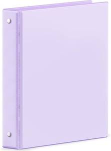 lot 20578 image: SUNEE Purple 1-Inch 3-Ring Binder, Holds 175 Sheets, Clear View 8.5x11