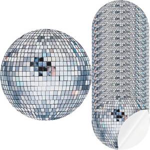 lot 20591 image: 16 Pcs 8 Disco Ball Stickers - Removable Sidewalk Decals for 70s-90s Theme