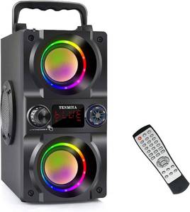 lot 20603 image: Bluetooth Speaker 40W (60W Peak) Portable Wireless Speaker with Lights