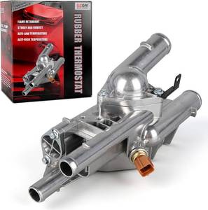 lot 20605 image: Aluminum Engine Coolant Thermostat Housing wSensor - HyundaiKia 2009-2010