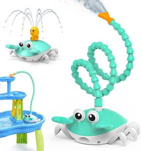 lot 20617 image: Water Table Pump, 5400mAh Rechargeable Crab Pump, 3-Mode Sprinkler