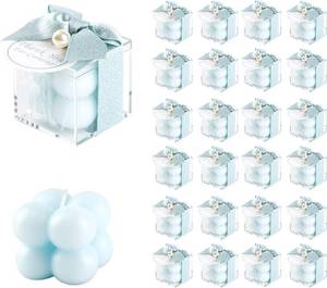lot 20623 image: 30 Sets Bubble Candle Party Favors for Guests   Bridal Showers, Cards (Blue)