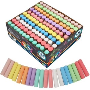 lot 20636 image: JOYIN 120-Piece Sidewalk Chalk for Kids, Non-Toxic Washable in 10 Colors