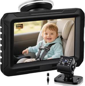 lot 20639 image: Zacro 1080P Baby Car Mirror Camera for Rear-Facing Seat, 4.3in Monitor