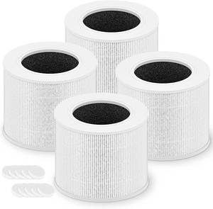 lot 20647 image: Core Mini Replacement Filter for LEVOIT Core Mini-P  4-Pack 3in1 Carbon