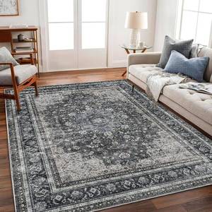lot 20667 image: CHAMPLANT Washable Area Rug 10x14 Boho Design Non-Shedding Easy Care