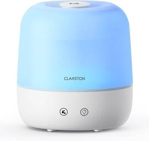 lot 20681 image: Clarston Humidifier, 2L Cool Mist, 24dB Quiet, Top Fill, 360 , BPA-Free