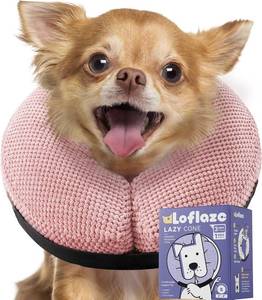 lot 20728 image: Loflaze Soft Inflatable Dog Cone Collar for Dogs & Cats - After Surgery