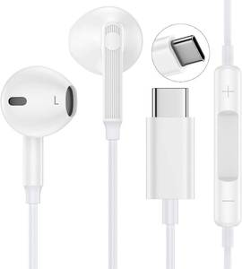 lot 20733 image: USB-C Wired Earbuds HiFi Stereo for iPhone and Samsung Galaxy
