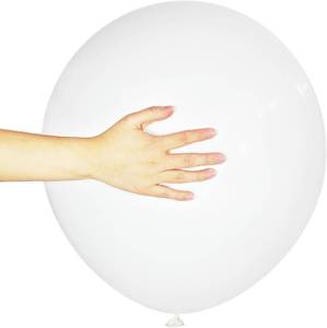 lot 20765 image: ASIYUHY White Balloons 18in, 12 Pack, Thick Latex Party Balloons