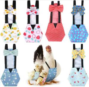 lot 20776 image: DoubleFill 6 Pcs Chicken Diapers for Indoor Chickens, Classic, L