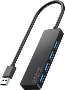 lot 20777 image: USB 3.0 Hub, 4-Port USB A Splitter for PCLaptopDesktop, Plug & Play