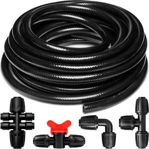 lot 20800 image: 12 Drip Irrigation Tubing Kit, 50 ft  Accessories, Flexible PVC Mainline