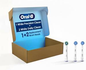 lot 20839 image: Oral-B Replacement Brush Heads, Precision Clean, White, 1  2 Daily Clean