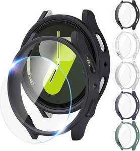 lot 20874 image: JERXUN 55 Pack Samsung Galaxy Watch 7 Screen Protector Case 44mm Bumper