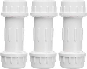 lot 20878 image: DONWARE 3-Pack 12 PVC Compression Coupling, NSF Schedule 40 ASTM D2466