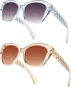 lot 20889 image: LADEESSE Sunglasses for Women - Bifocal Readers - UV400 - 2 Pack1.75