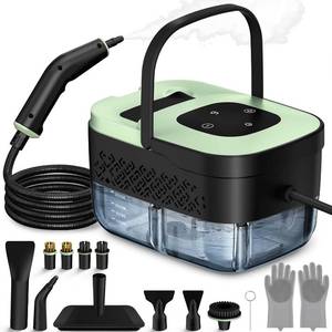 lot 20912 image: Portable Steam Cleaner with 16 Accessories, 15s Heat-Up, Handheld for Home