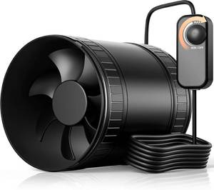 lot 20917 image: 4-Inch Compact Inline Duct Fan Kit with Speed Controller for Grow Tent