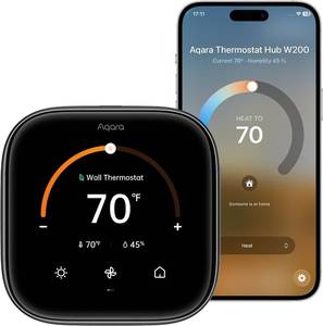 lot 20920 image: Aqara Smart Thermostat W200 with Apple Adaptive Temperature, 4 Touchscreen