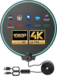 lot 20929 image: Indoor TV Antenna for Smart TV, 360  Reception, Local Channels 4K HD