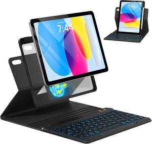 lot 20931 image: Magnetic Keyboard Case for iPad 10th11th Gen A16, 10.9 11in (Black)