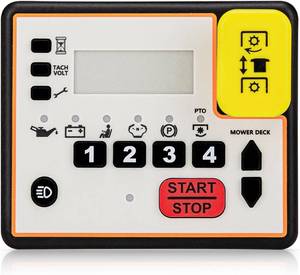 lot 20938 image: Spartan Mowers Control Panel Console Keypad Key Switch 486-0058-00