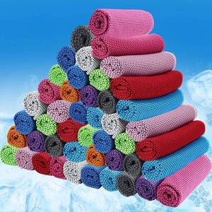 lot 20964 image: BBTO 40(ish)-Pack Cooling Towels  Ice Cold Microfiber Towels for Neck &amp Face