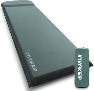 lot 20975 image: INVOKER Camping Sleeping Pad, Self-Inflating, 75 x 24 x 3.15 in