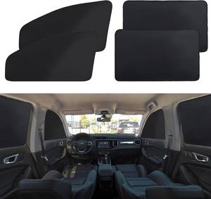 lot 20991 image: XCBYT Magnetic Car Window Shades for Side Windows, 100% Blackout, 4-Pack