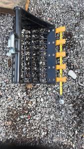 lot 236 image: 24 Skid Steer Loader Bucket Attachment with Grid