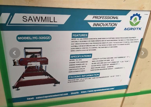 lot 522 image: AGT Portable Sawmill YC-32G 32 IN Max Log Diameter Gasoline
