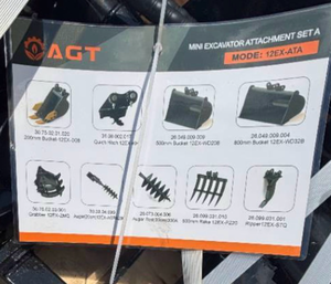 lot 539 image: AGT 12EX-ATA Mini Excavator Attachment Set 9-Piece