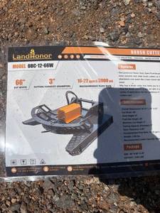 lot 777 image: Landhonor OBC-12-66W Brush Cutter 66 inch Cut Width 3000 psi