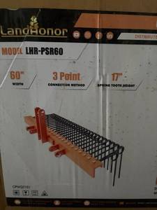 lot 829 image: LandHonor 60 Inch Pine Straw Rake 3-Point LHR-PSR60
