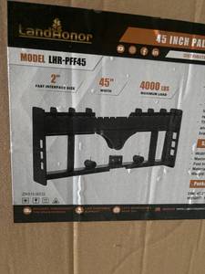 lot 836 image: LandHonor 45 Inch Pallet Forks Frame Attachment LHR-PFF45 2 Inch 4000 LBS