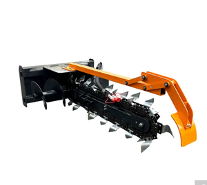 lot 861 image: Skid Steer Trencher Attachment with Hydraulic Drive