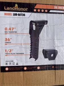 lot 865 image: LandHonor 36 Inch Backhoe Excavator Thumb LHR-BET36 0.47 Bolt