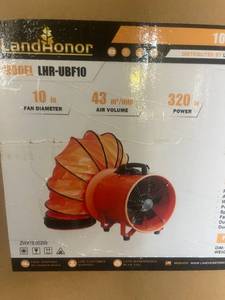 lot 883 image: LandHonor 10 in Utility Blower Fan 320W Model LHR-UBF10