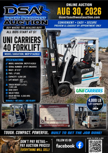 lot 1011 image: Uni Carriers 40 Forklit MCP1F1A20LV 4000 LB Capacity LP Gas