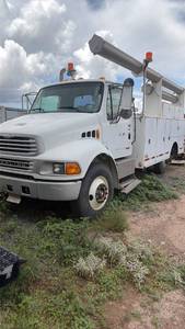 lot 1027 image: Sterling Truck Mounted Crane Bucket Service Body