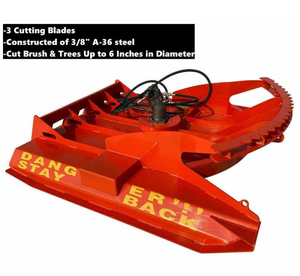 lot 1039 image: AGT-HDRC72 72 inch Hydraulic Heavy-Duty Brush Cutter 3 Blades unused unit