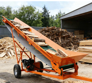 lot 755 image: firewood Conveyor belt 19.7 wide max lift 9.7ft