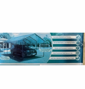 lot 345 image: Steel Frame Carport Canopy 12 x 20