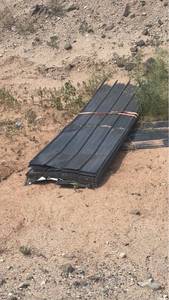 lot 486 image: Black Corrugated metal lot 12�� 50pc damage